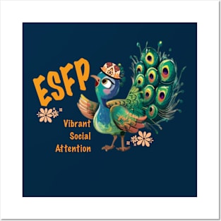 ESFP Performer, Peacock Posters and Art